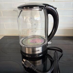 Cosori Electric Glass Kettle with Black Handle